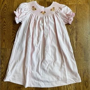 NWOT Petit Bebe Smocked Puppy Dress